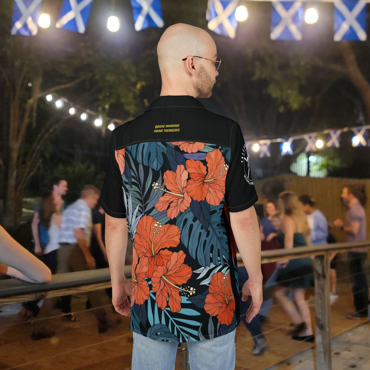 Scottish Hawaiian Button-Down Shirt for Tallahassee Highland Games