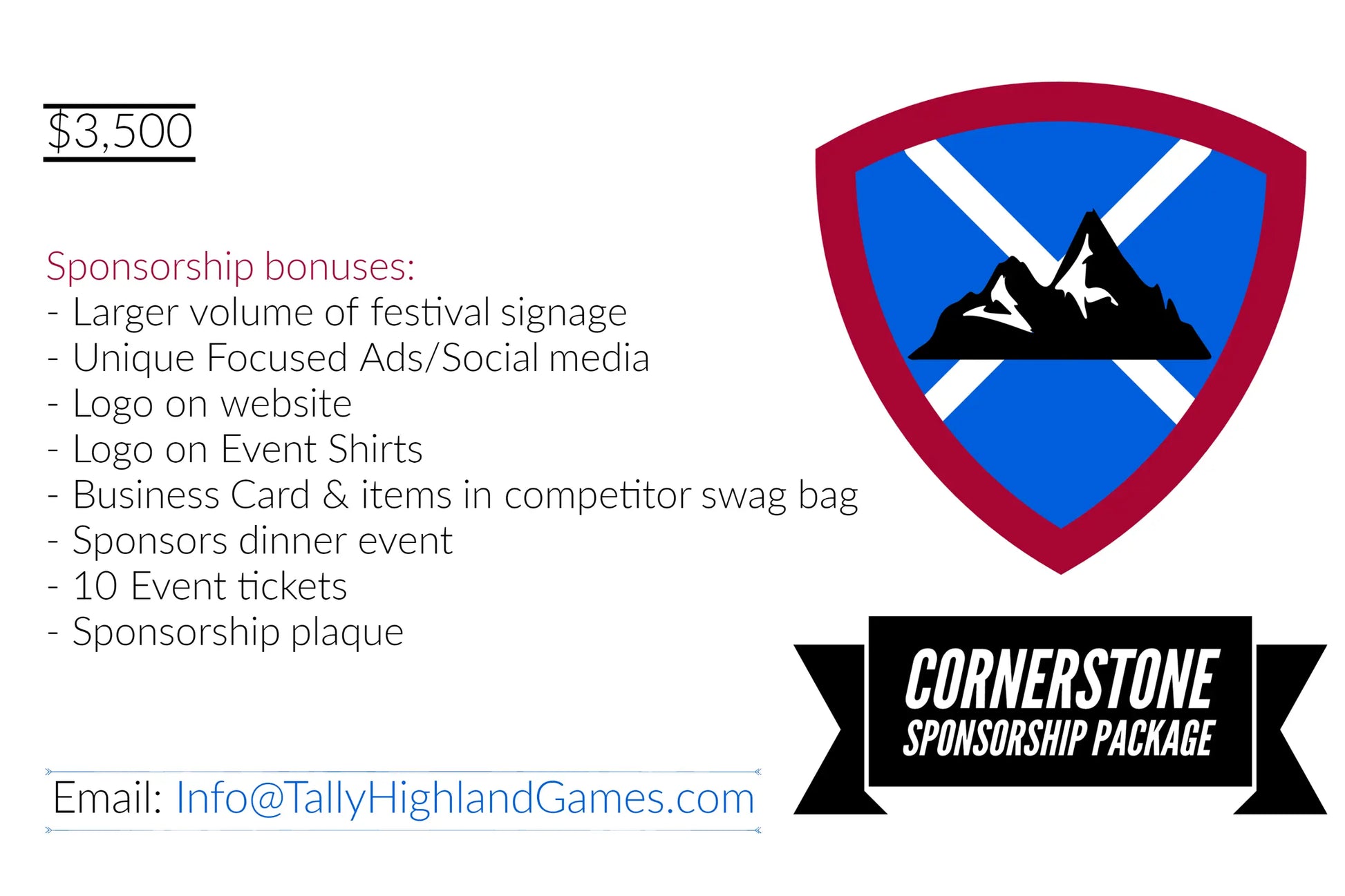 #2 Tallahassee Highland Games - Cornerstone Sponsorship Tallahassee Highland Games