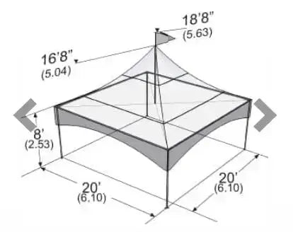 20x20 Marquee Tent Walls