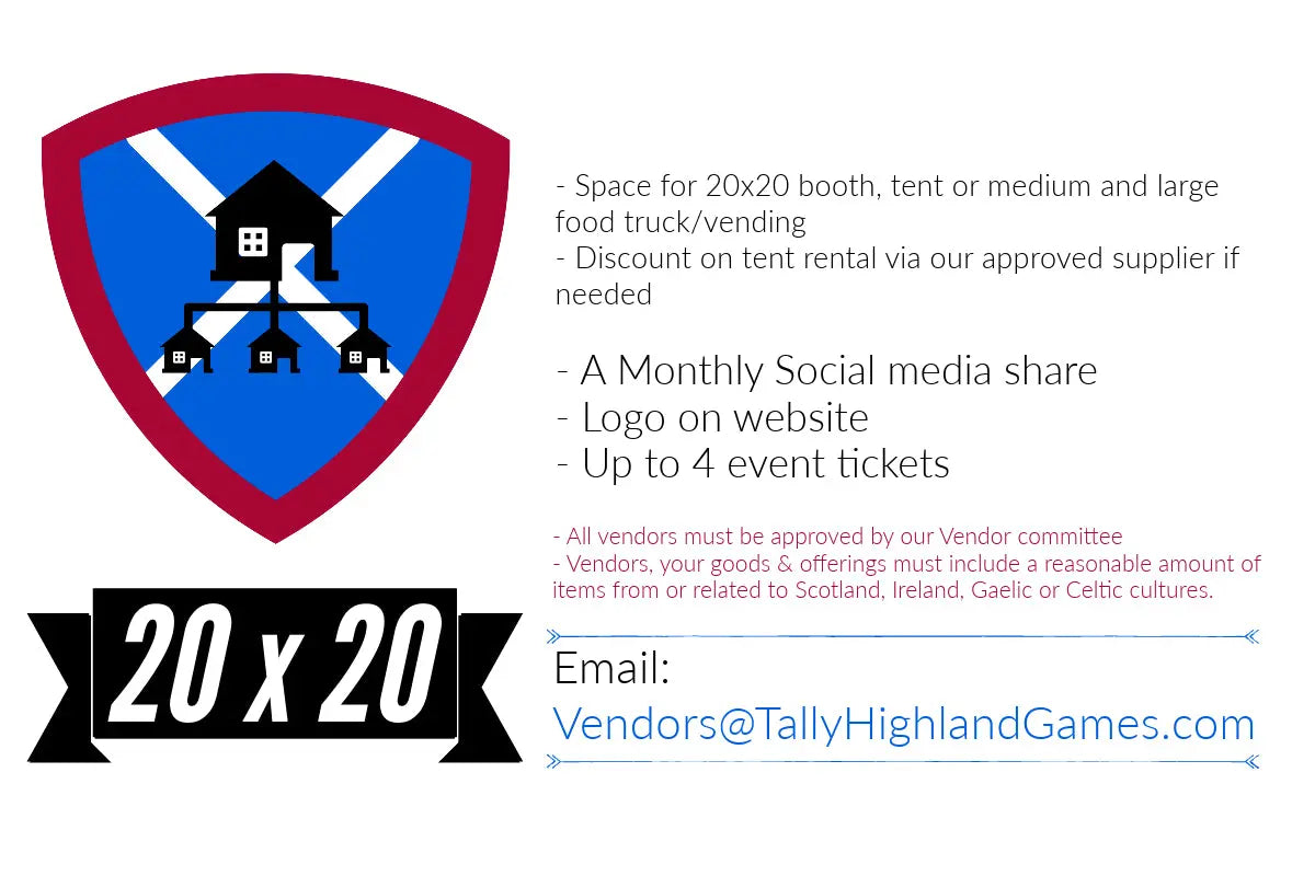 #5 Medium Vendor Package Tallahassee Highland Games