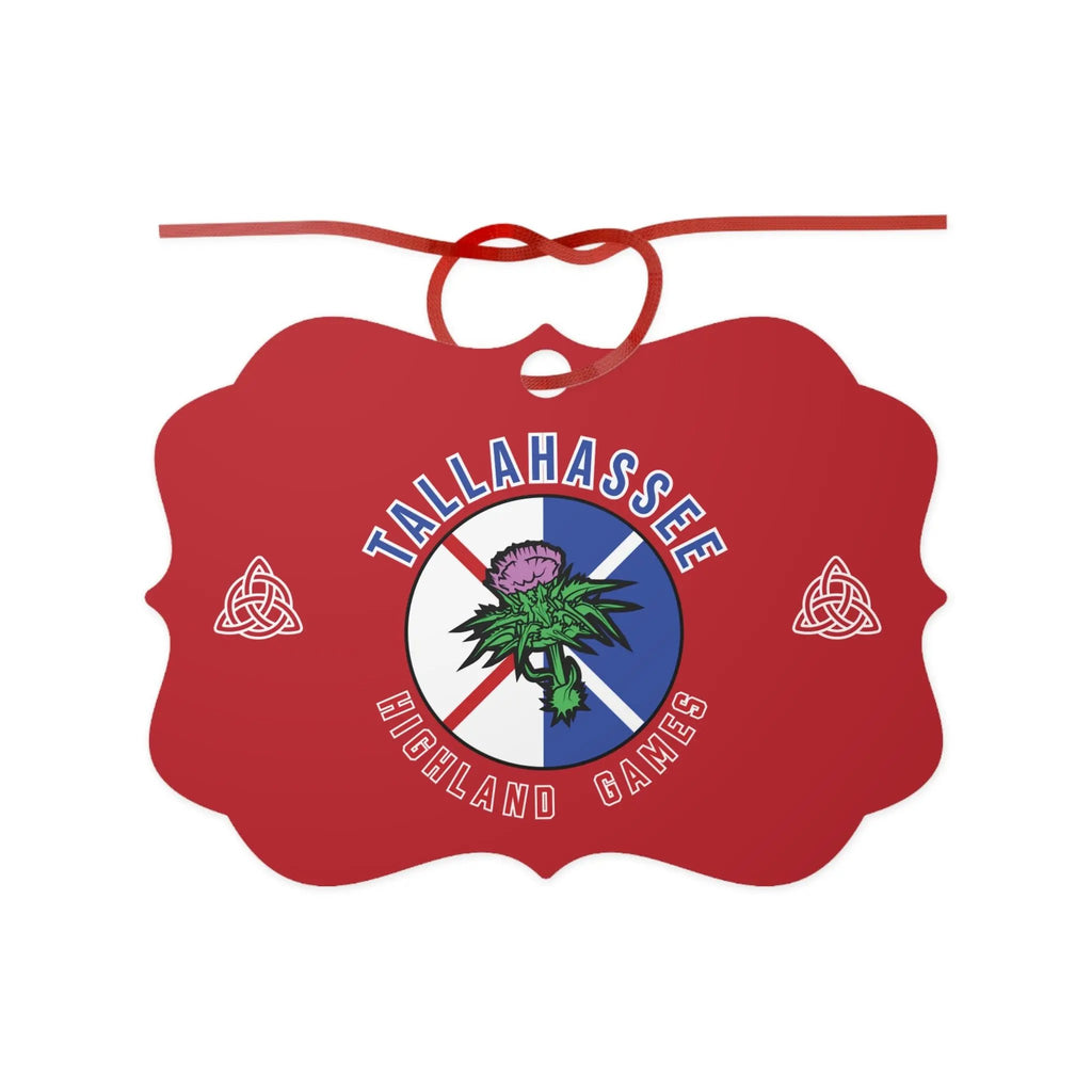 Aluminum Ornament - THG Crest Highland Games Decoration Printify