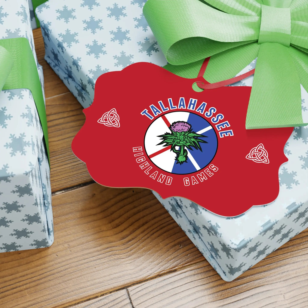 Aluminum Ornament - THG Crest Highland Games Decoration Printify