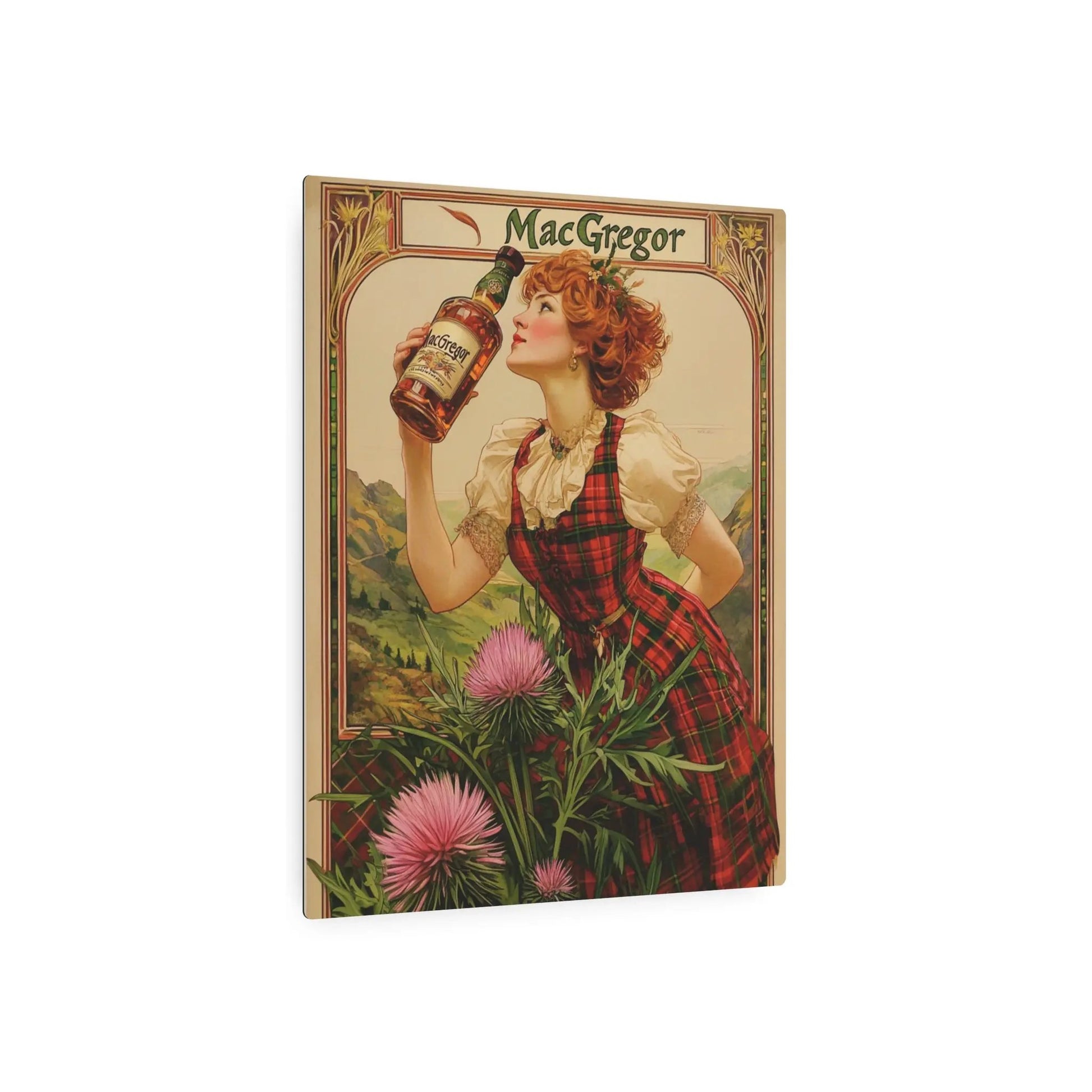 Metal Art Sign - Custom Clan Tin for Clan MacGregors - Highland Games Tribute Printify