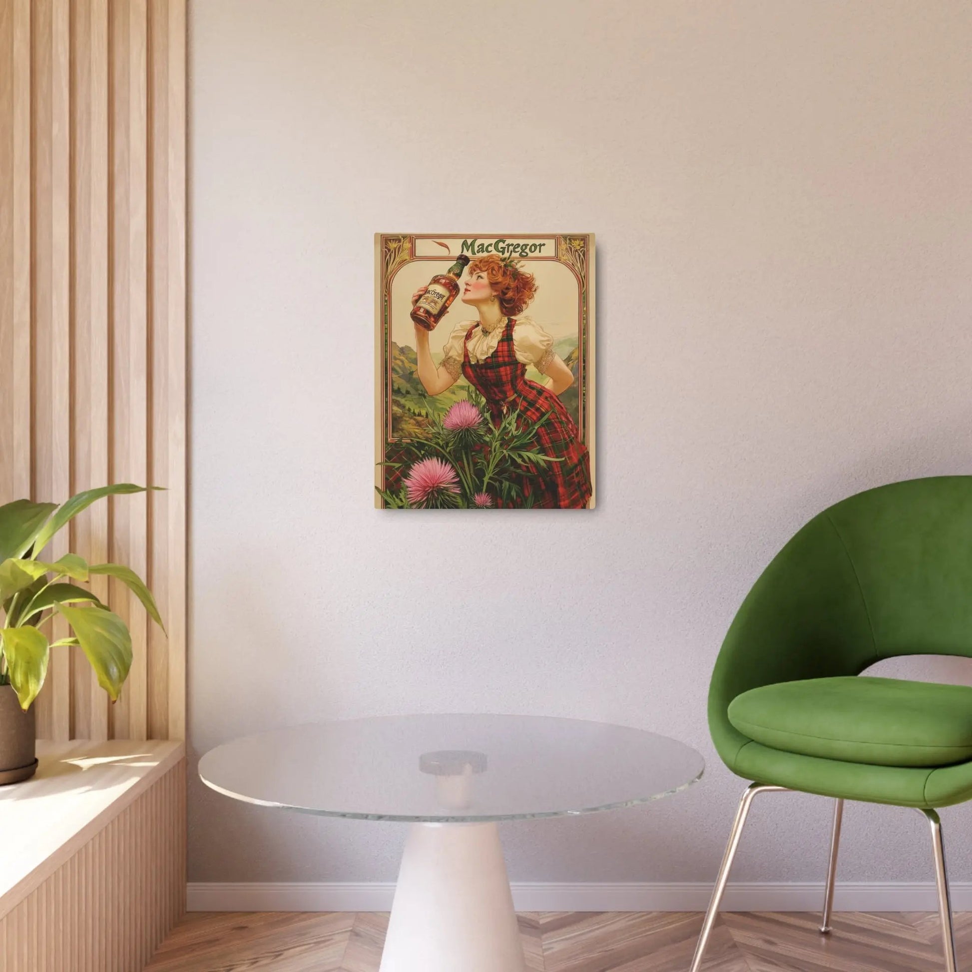 Metal Art Sign - Custom Clan Tin for Clan MacGregors - Highland Games Tribute Printify