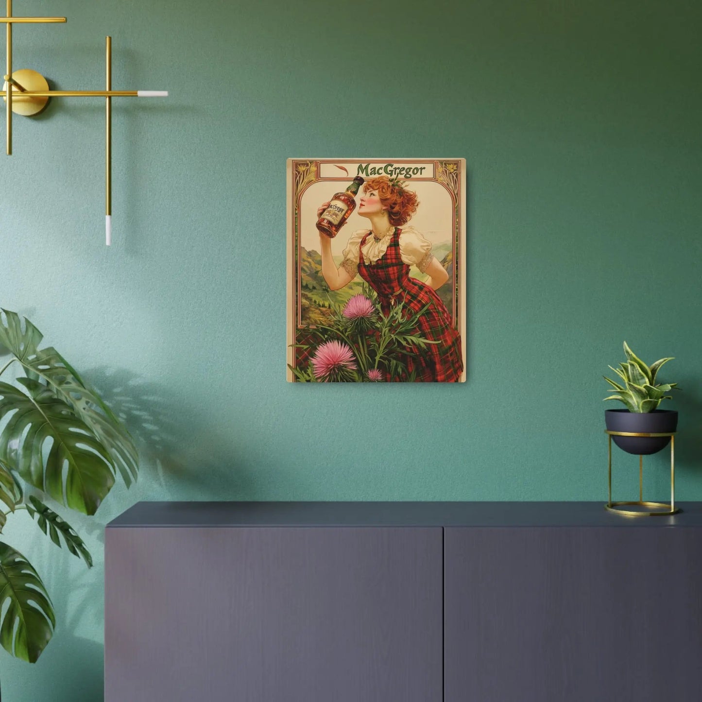 Metal Art Sign - Custom Clan Tin for Clan MacGregors - Highland Games Tribute Printify