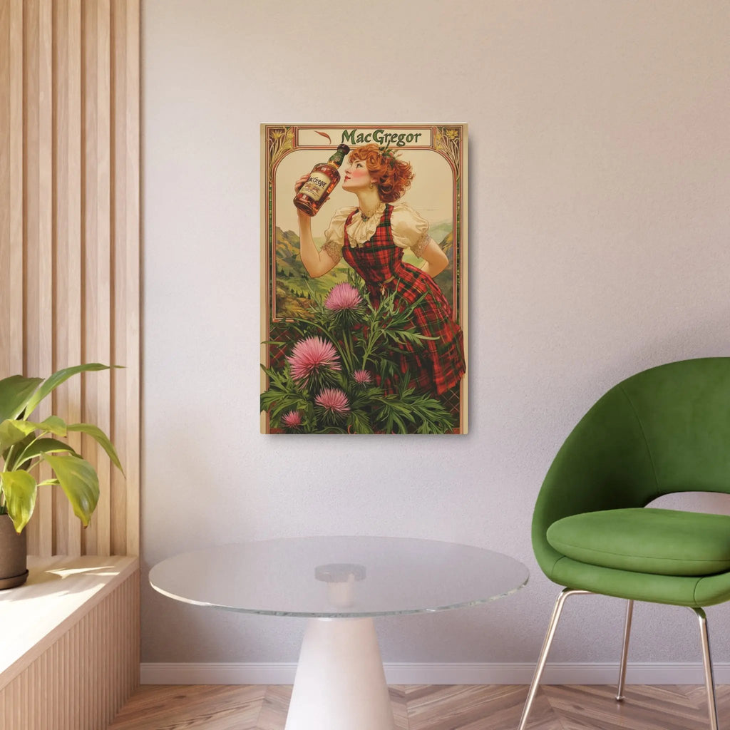 Metal Art Sign - Custom Clan Tin for Clan MacGregors - Highland Games Tribute Printify