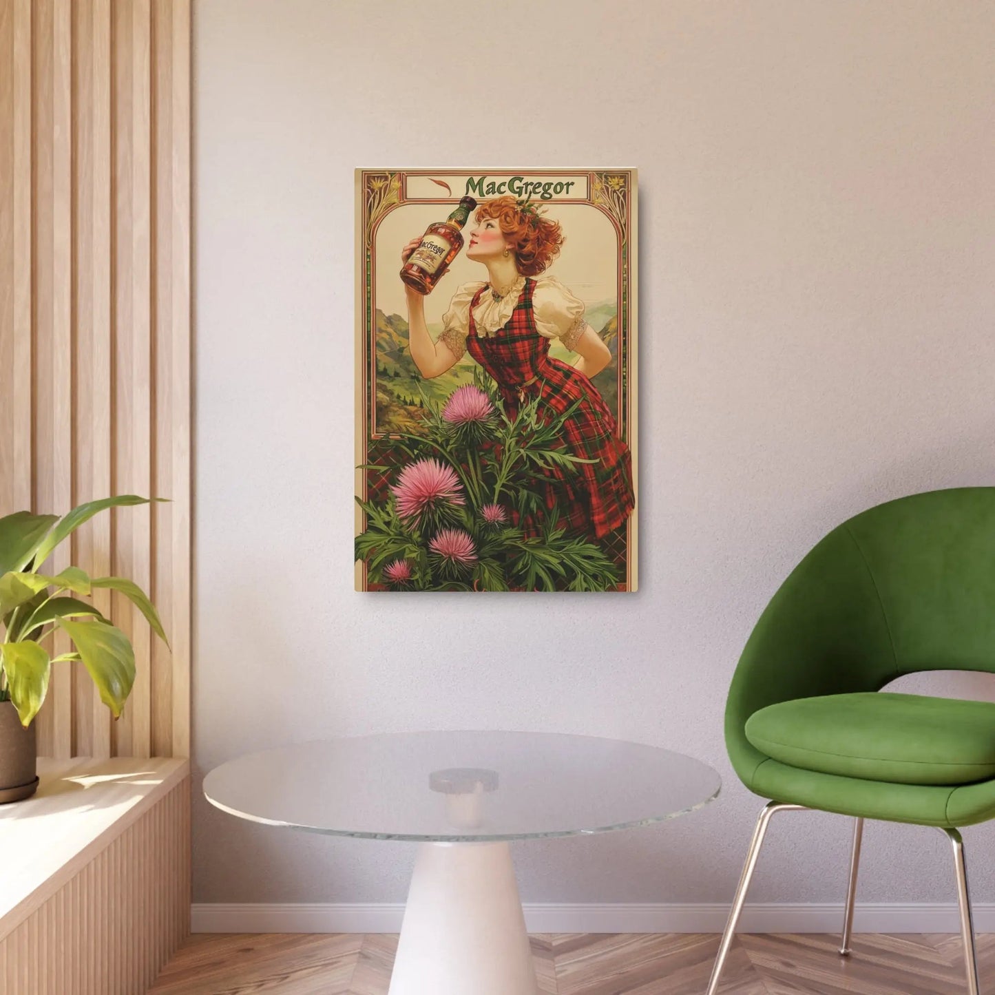 Metal Art Sign - Custom Clan Tin for Clan MacGregors - Highland Games Tribute Printify