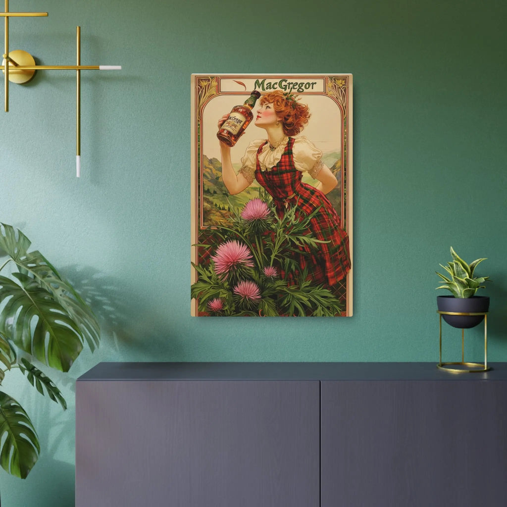 Metal Art Sign - Custom Clan Tin for Clan MacGregors - Highland Games Tribute Printify