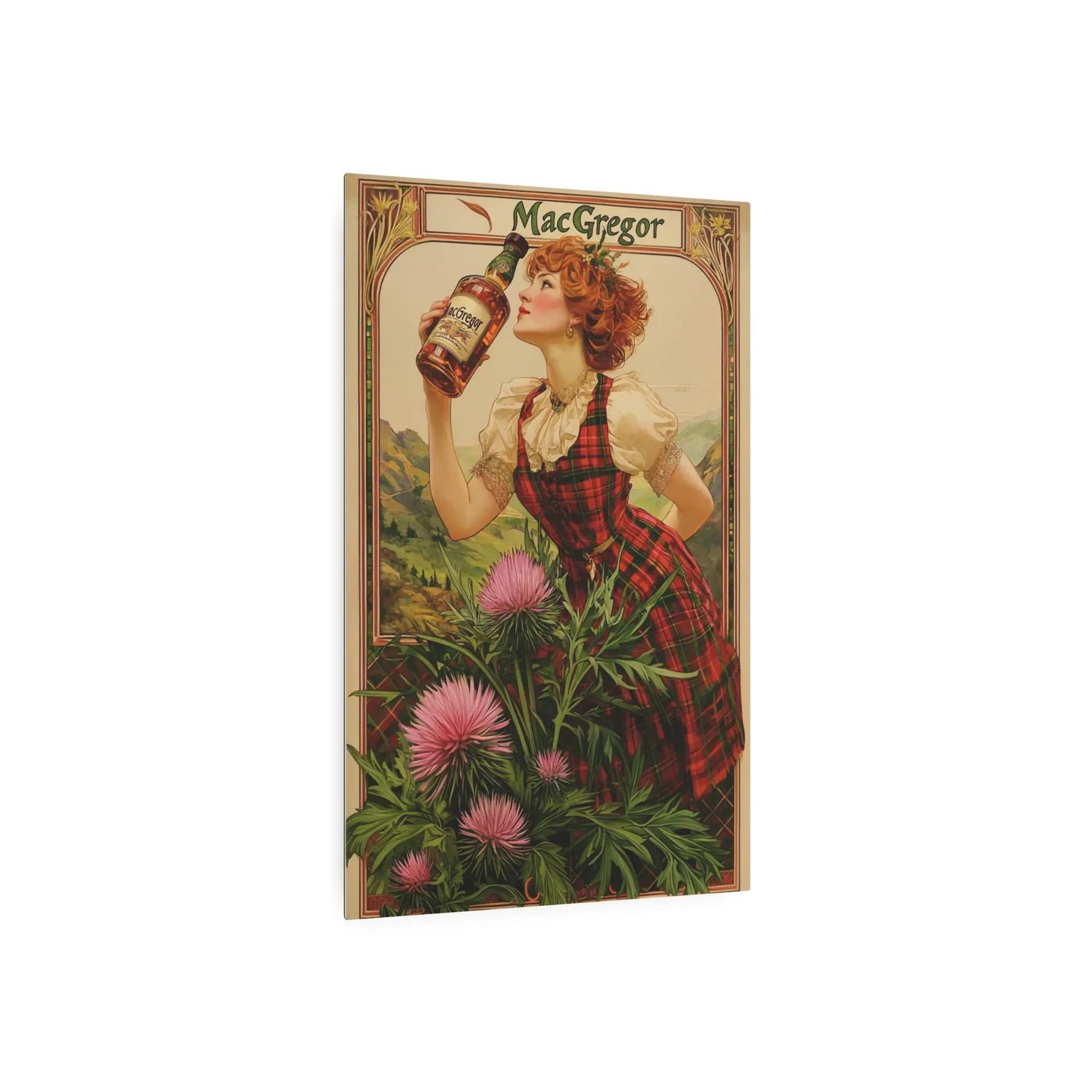 Metal Art Sign - Custom Clan Tin for Clan MacGregors - Highland Games Tribute Printify