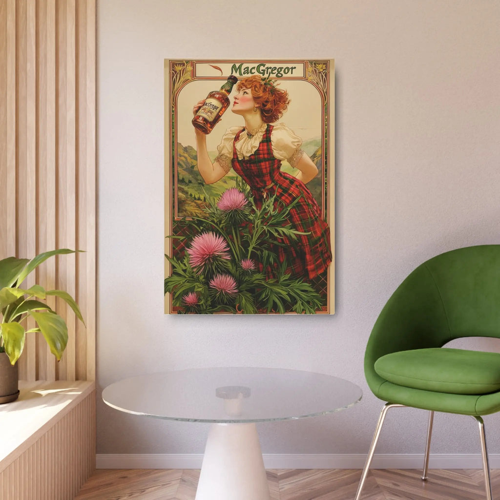 Metal Art Sign - Custom Clan Tin for Clan MacGregors - Highland Games Tribute Printify