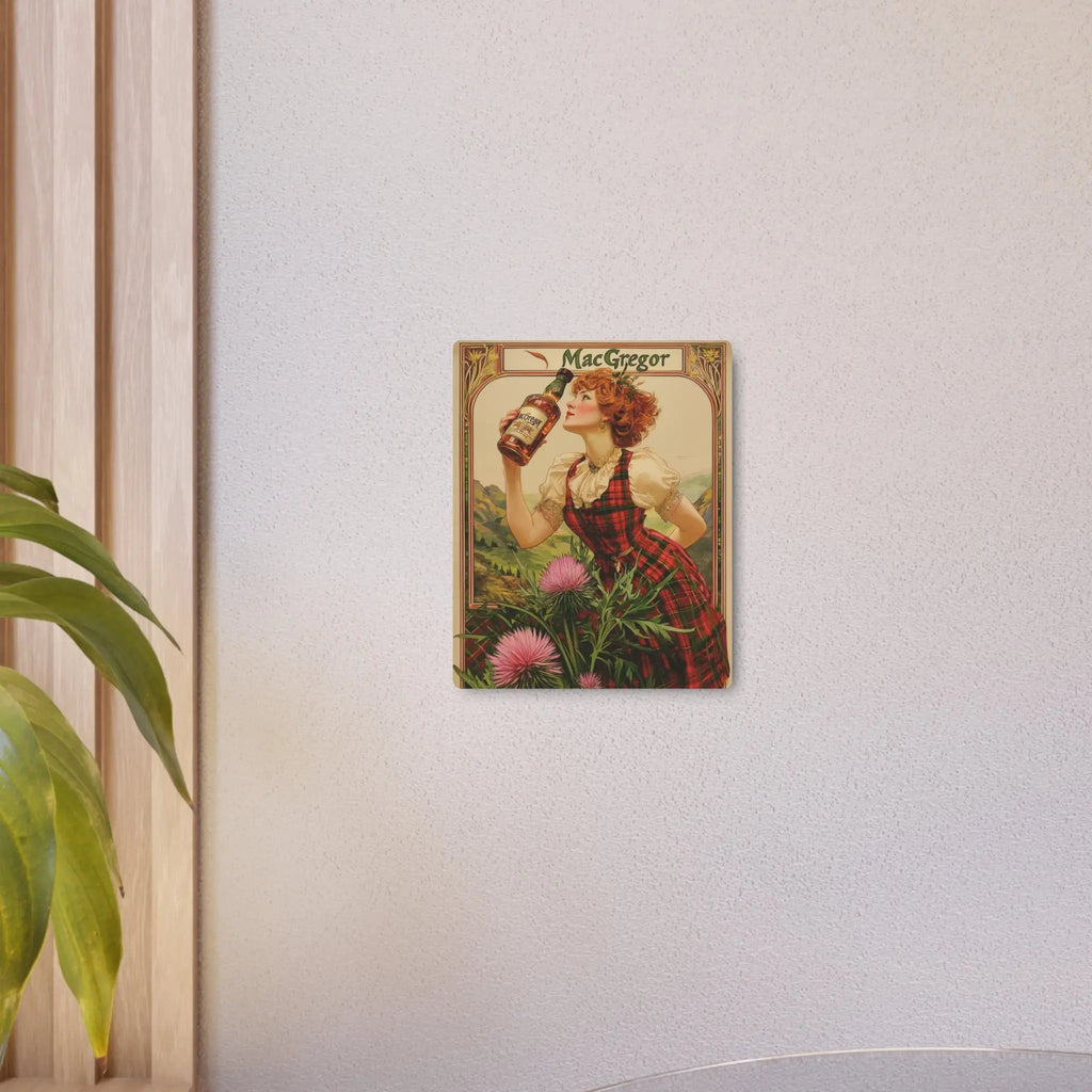 Metal Art Sign - Custom Clan Tin for Clan MacGregors - Highland Games Tribute Printify