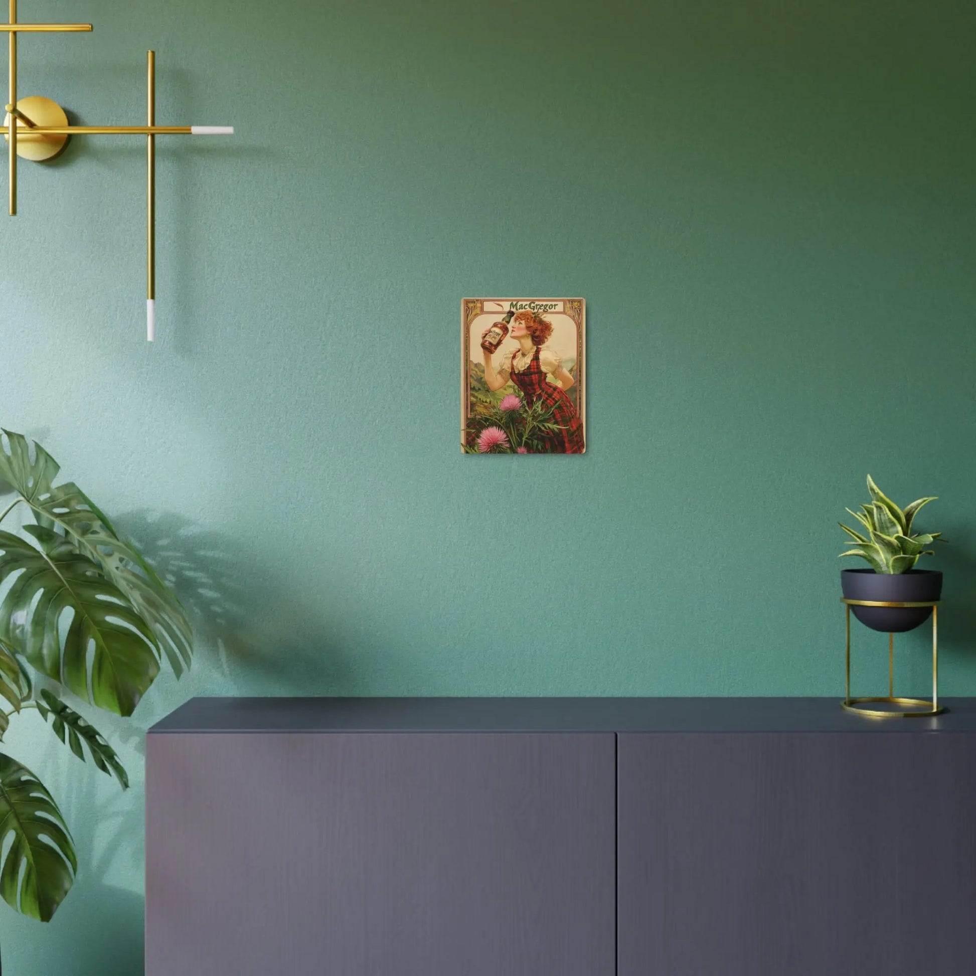 Metal Art Sign - Custom Clan Tin for Clan MacGregors - Highland Games Tribute Printify