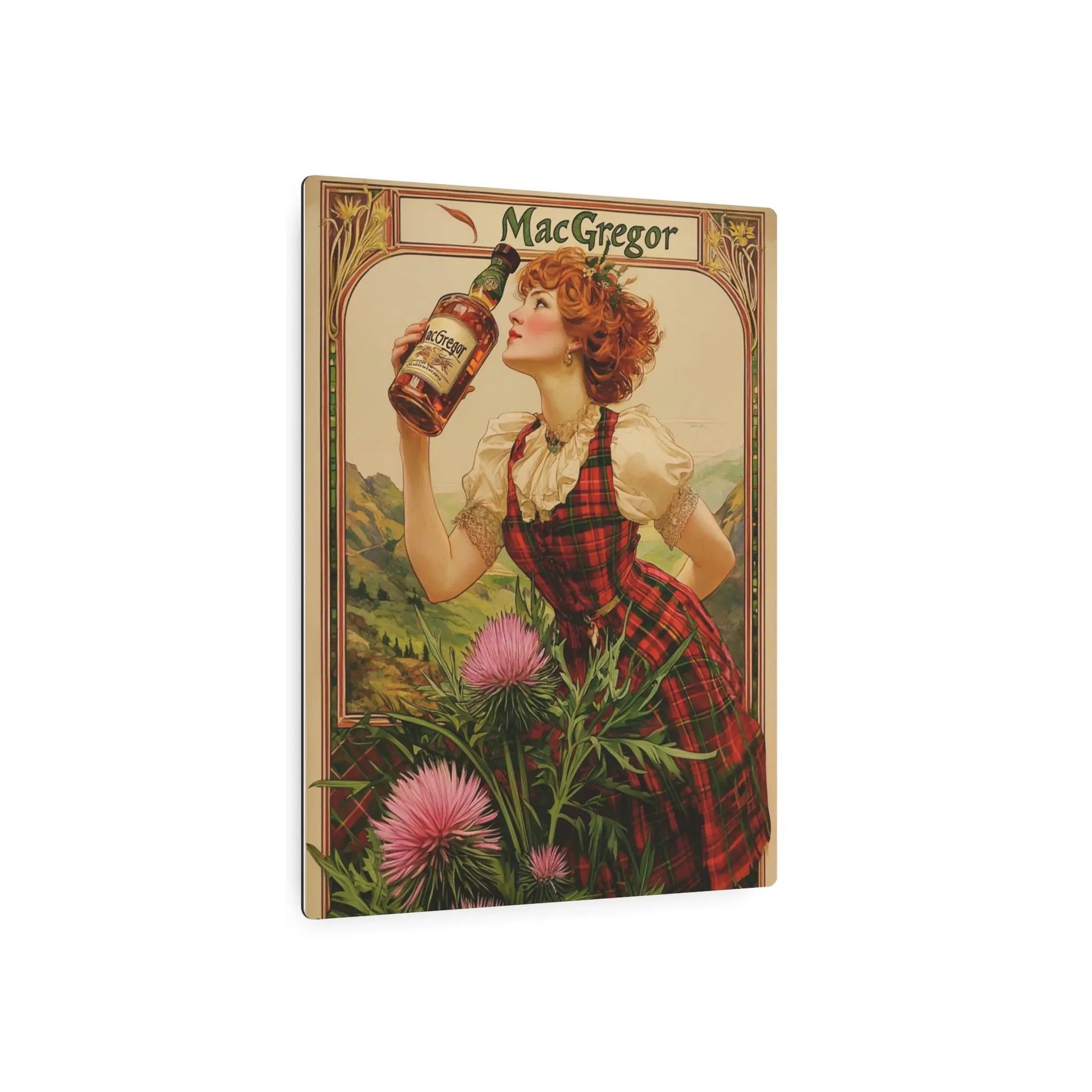 Metal Art Sign - Custom Clan Tin for Clan MacGregors - Highland Games Tribute Printify