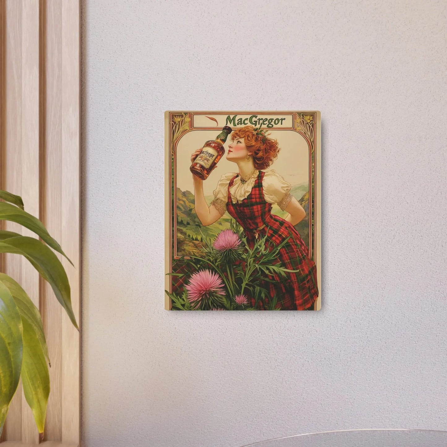 Metal Art Sign - Custom Clan Tin for Clan MacGregors - Highland Games Tribute Printify