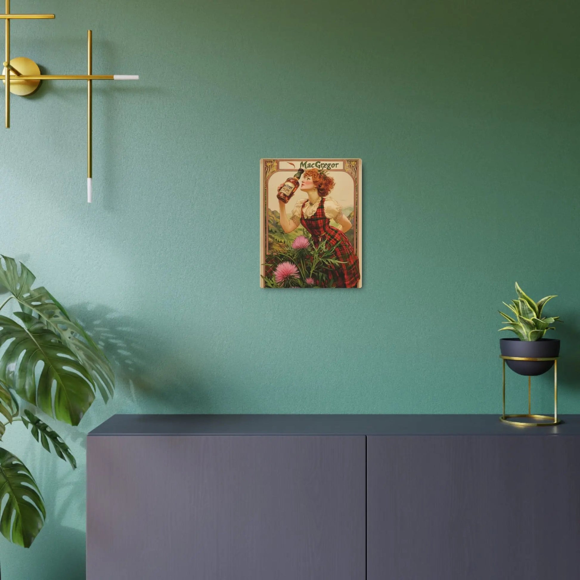 Metal Art Sign - Custom Clan Tin for Clan MacGregors - Highland Games Tribute Printify