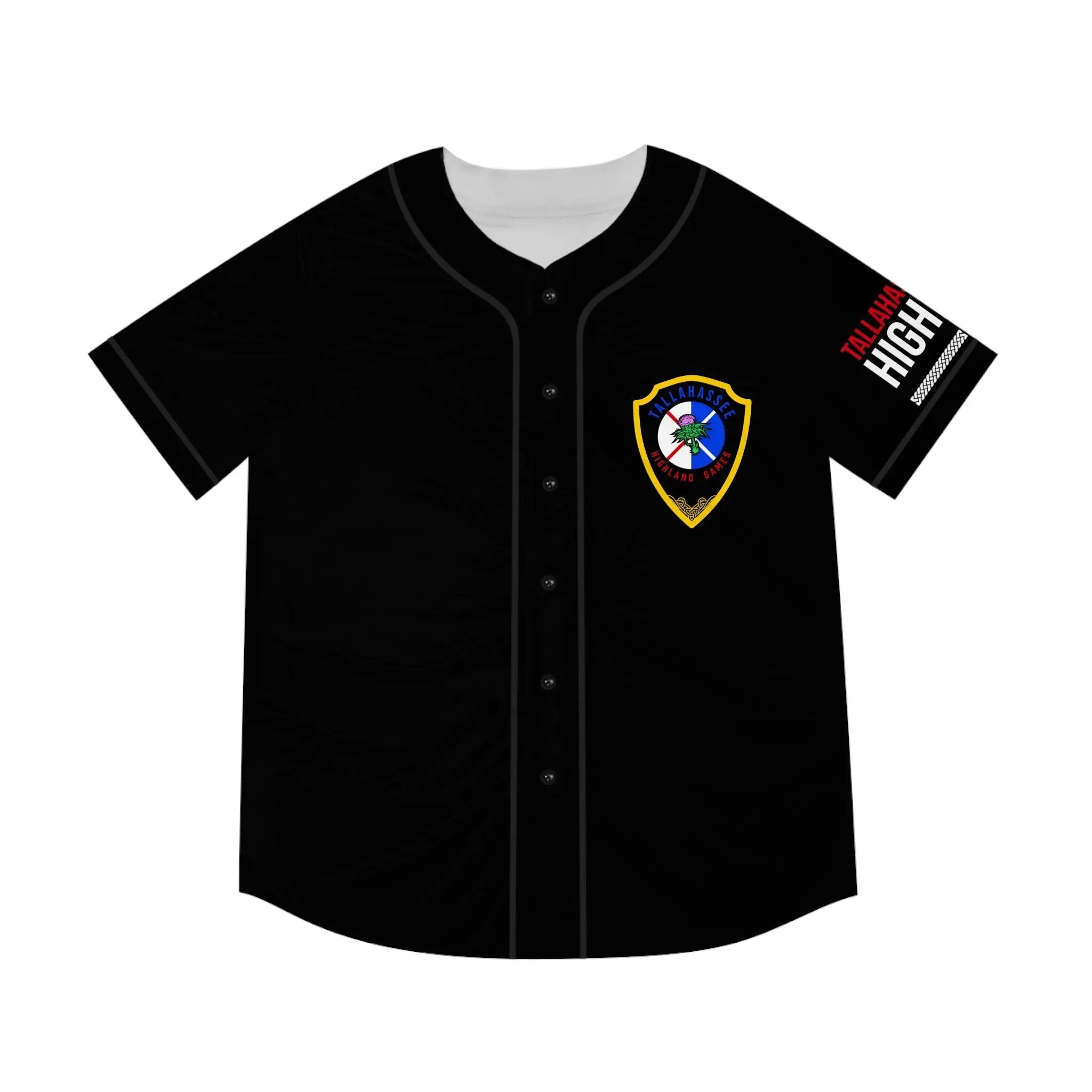 Tallahassee Highland Games Baseball Jersey — Tallahassee Crest Printify