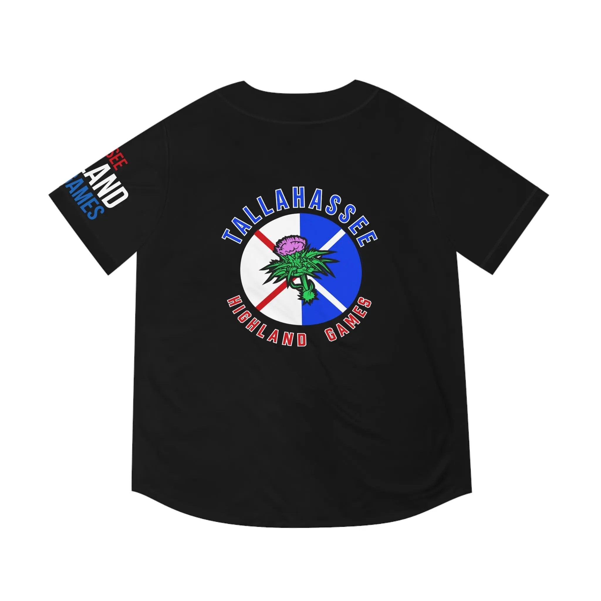 Tallahassee Highland Games Baseball Jersey — Tallahassee Crest Printify