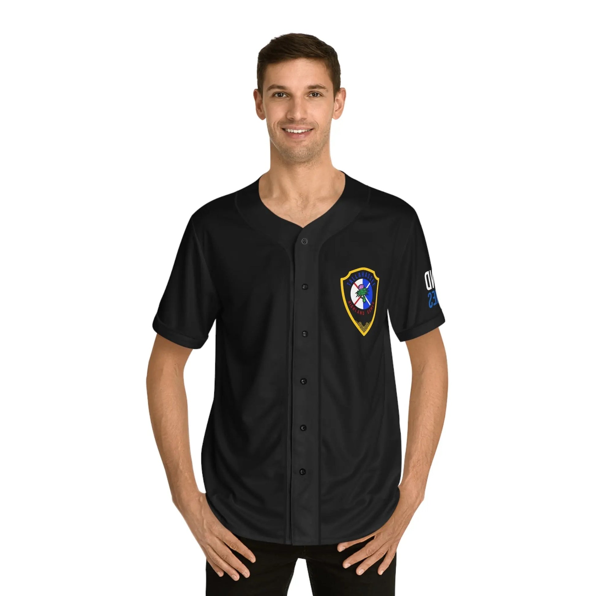 Tallahassee Highland Games Baseball Jersey — Tallahassee Crest Printify