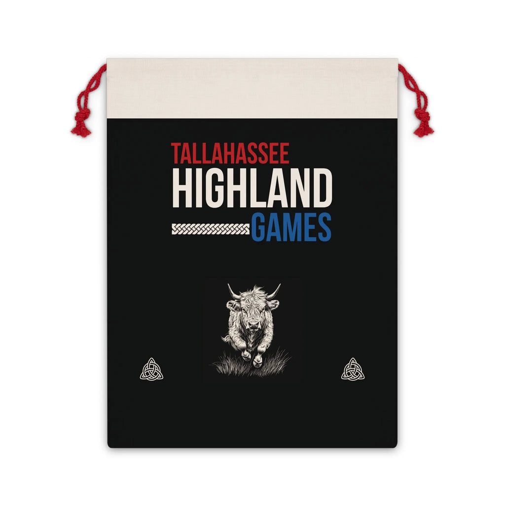 Tallahassee Highland Games Gift Bag - Hamish MacCoo Drawstring Gift Pouch Printify