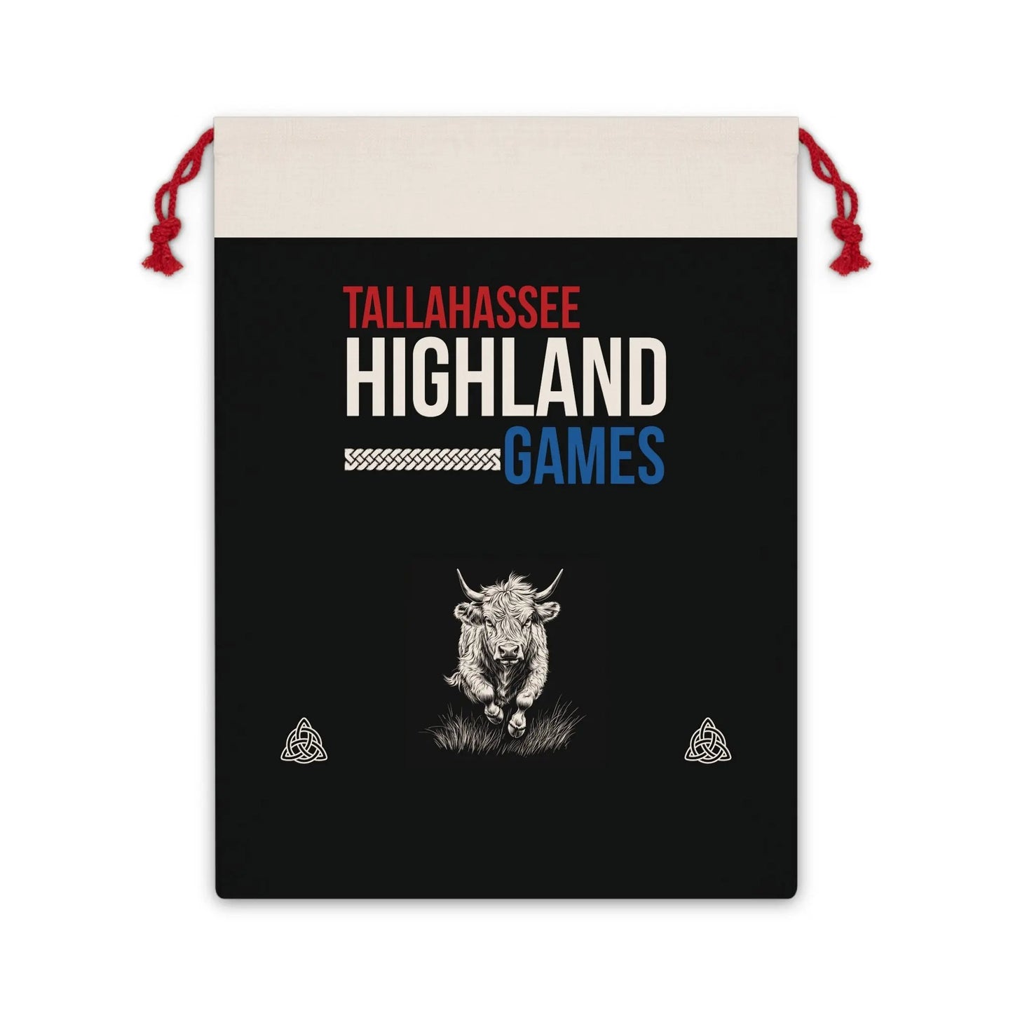 Tallahassee Highland Games Gift Bag - Hamish MacCoo Drawstring Gift Pouch Printify