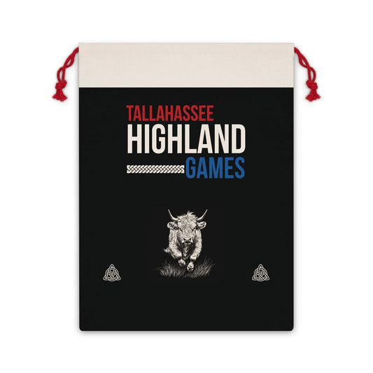Tallahassee Highland Games Gift Bag - Hamish MacCoo Drawstring Gift Pouch Printify