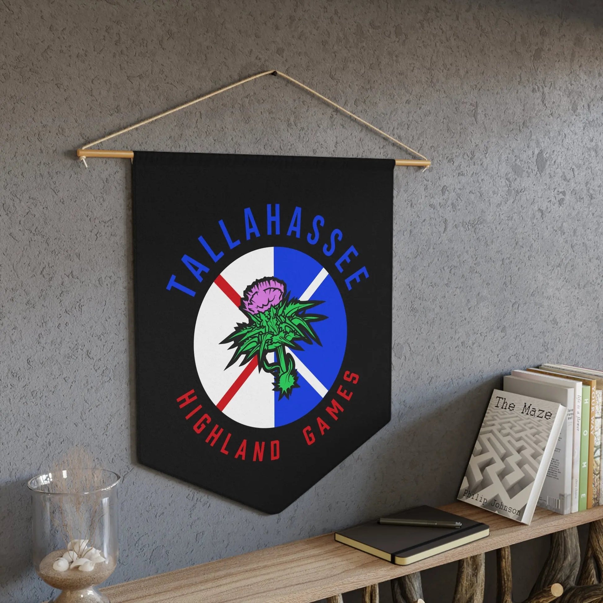 Tallahassee Highland Games Pennant — Scottish Thistle Fan Banner Printify