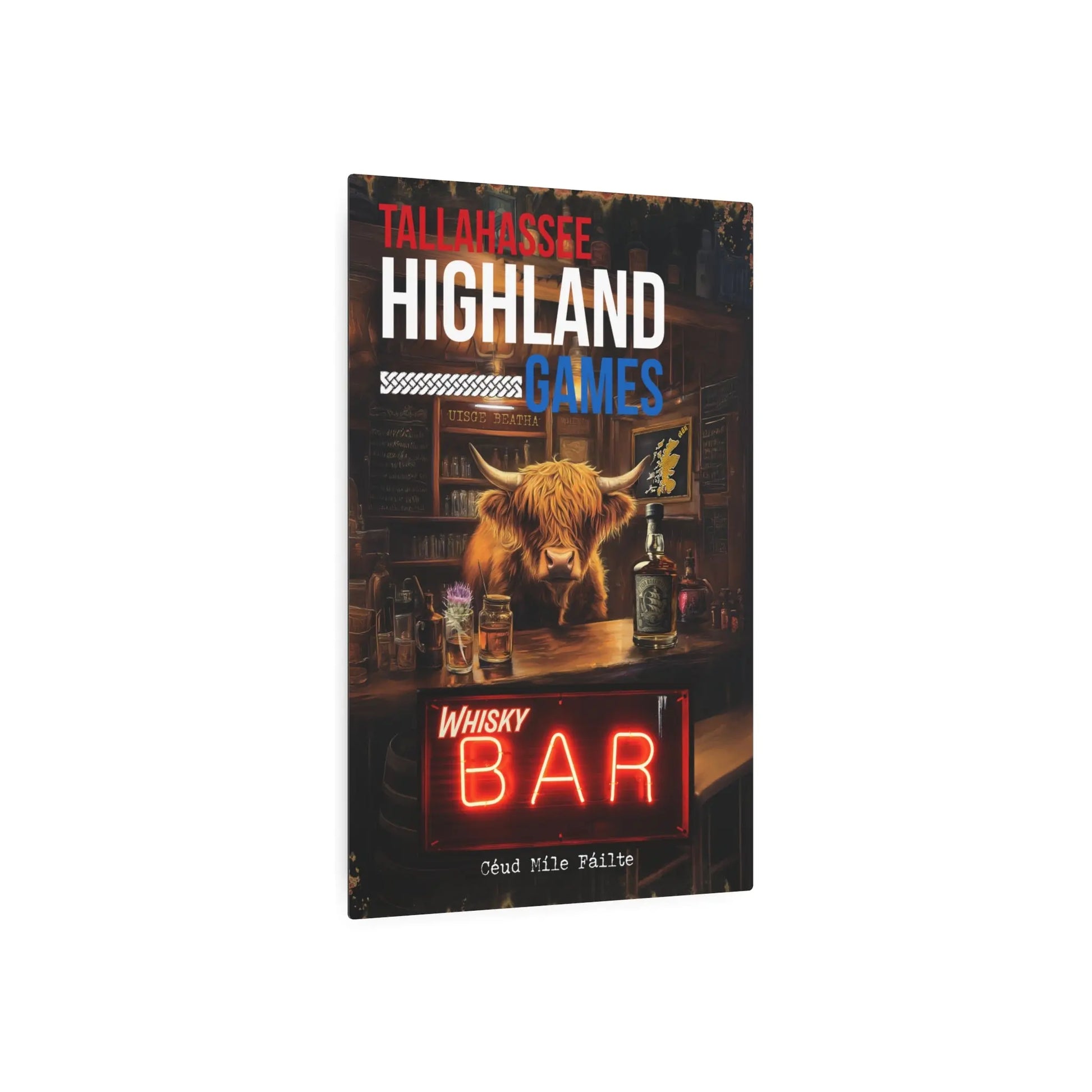 Tallahassee Highland Games Whisky Bar Poster – “Céad Míle Fáilte” Edition Printify