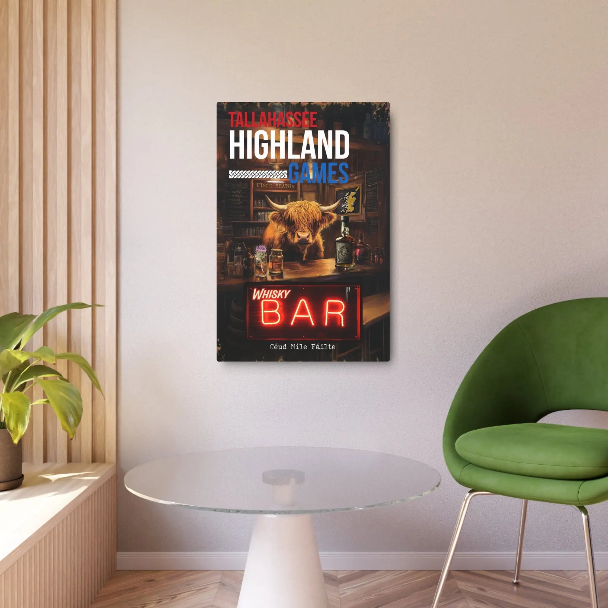 Tallahassee Highland Games Whisky Bar Poster – “Céad Míle Fáilte” Edition Printify