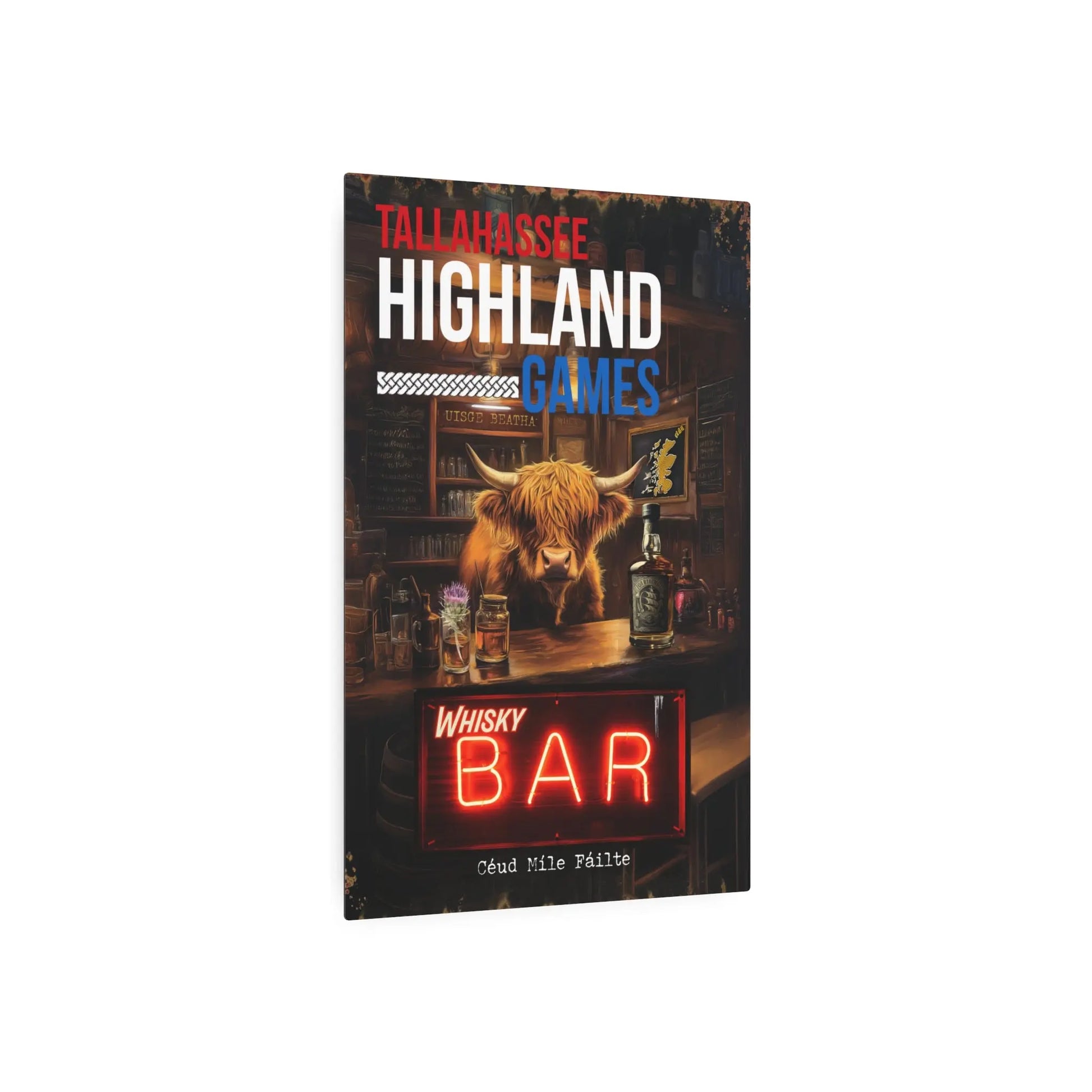 Tallahassee Highland Games Whisky Bar Poster – “Céad Míle Fáilte” Edition Printify