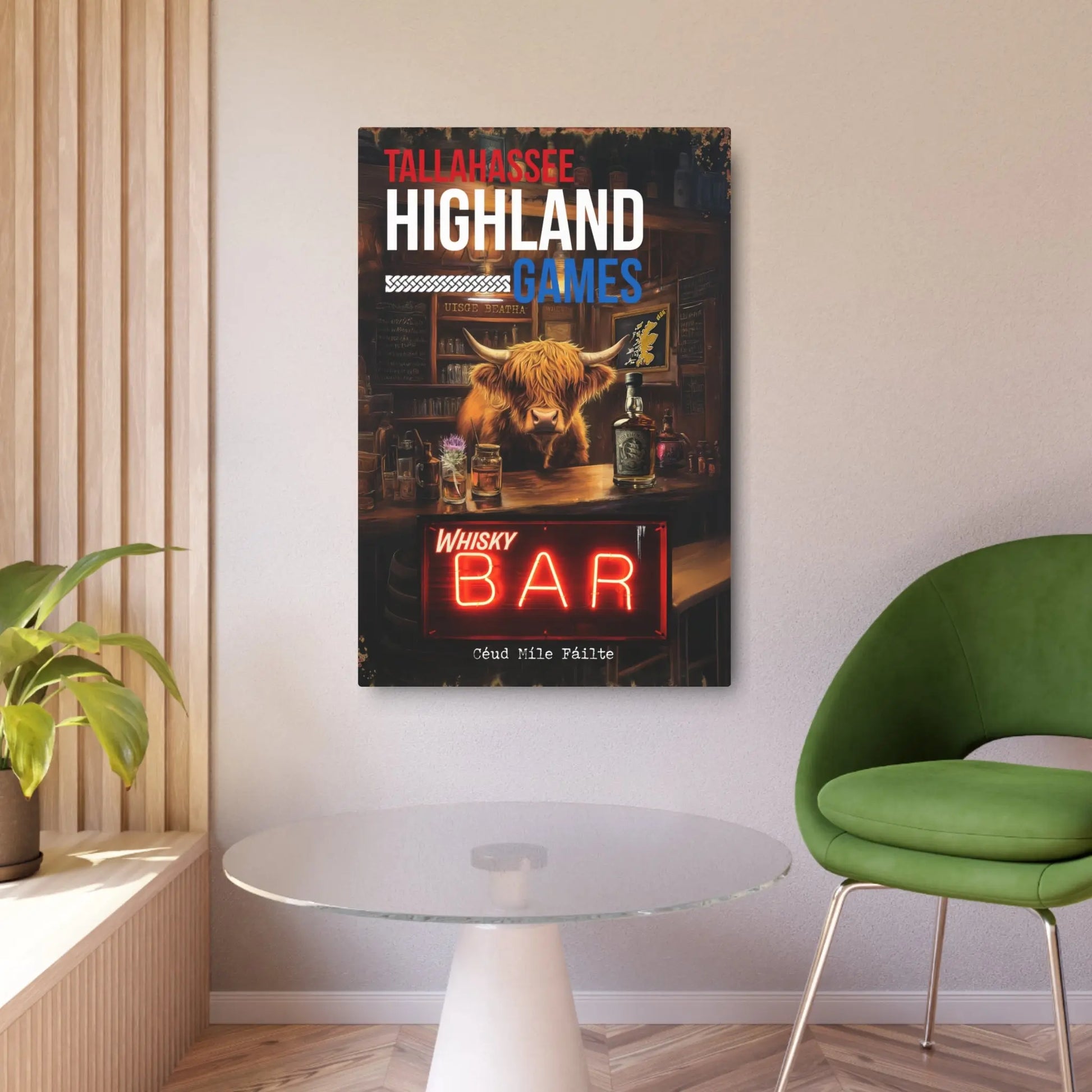 Tallahassee Highland Games Whisky Bar Poster – “Céad Míle Fáilte” Edition Printify