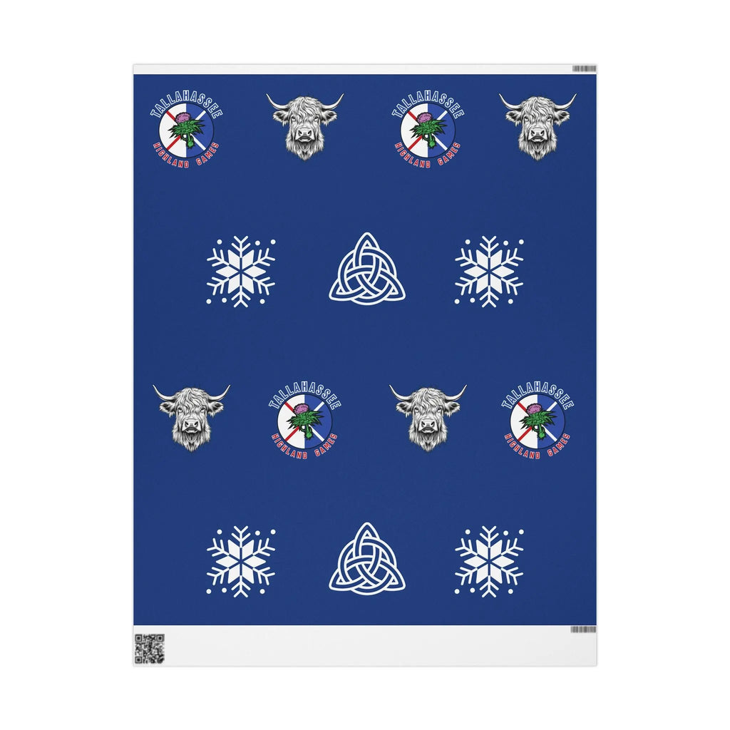 Wrapping Paper Roll - Tally Highland Games and Hamish MacCoo Printify