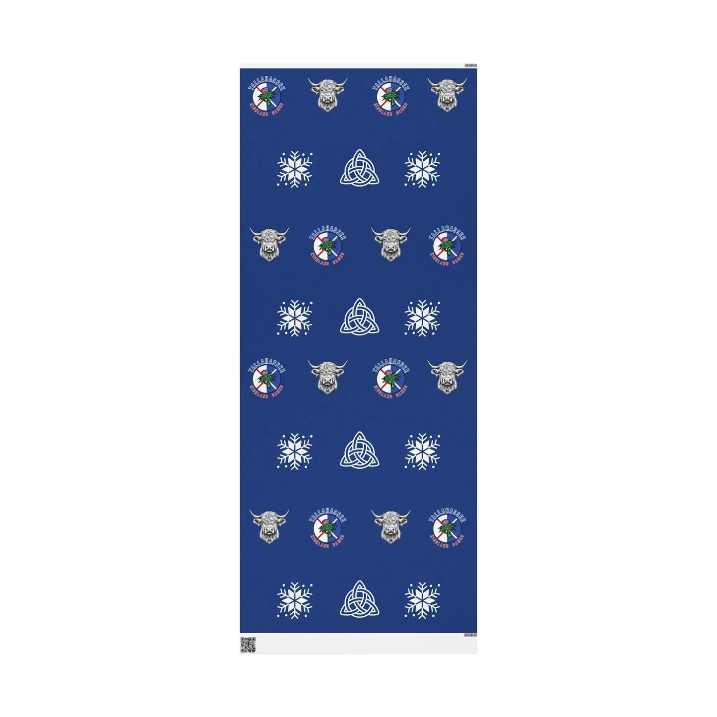 Wrapping Paper Roll - Tally Highland Games and Hamish MacCoo Printify