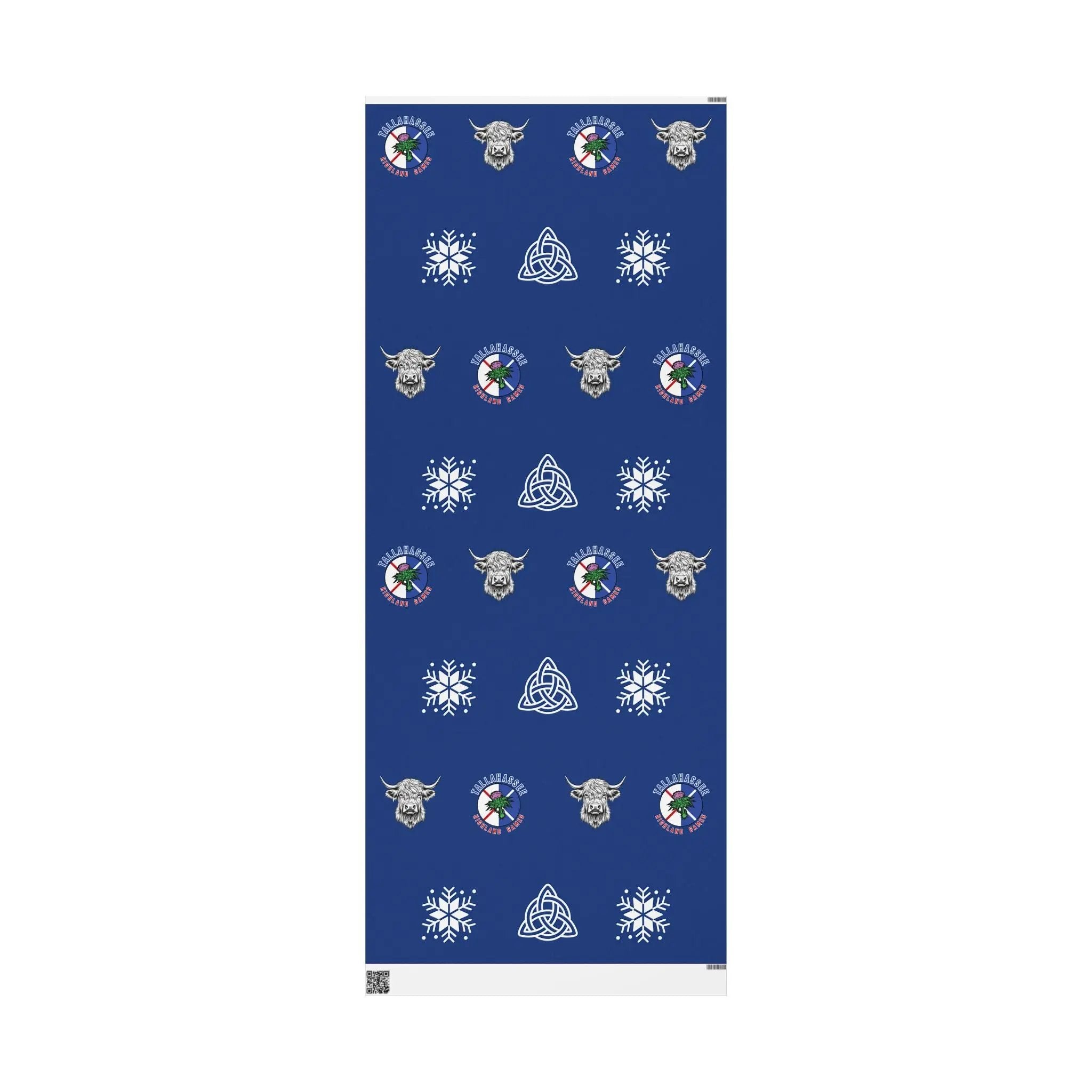 Wrapping Paper Roll - Tally Highland Games and Hamish MacCoo Printify