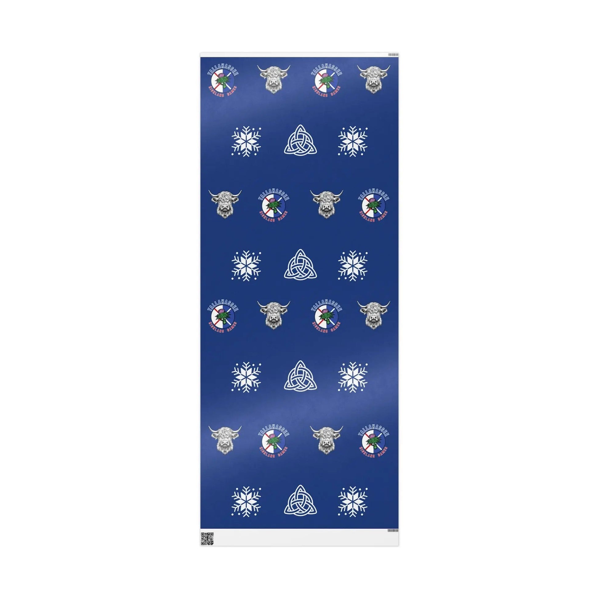 Wrapping Paper Roll - Tally Highland Games and Hamish MacCoo Printify